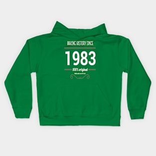 Father (2) Making History since 1983 Kids Hoodie